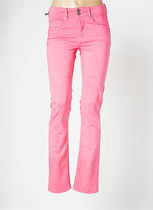 Pantalon slim stretch taille haute rose SALSA femme