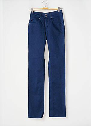 Pantalon slim stretch taille haute bleu SALSA femme