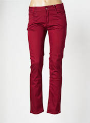 Pantalon slim rouge KY CREATION pour femme seconde vue