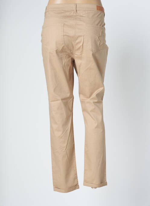 Pantalon 7/8 stretch taille normale beige FLEUR DE SEL femme