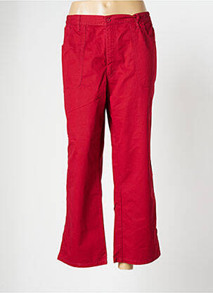 Pantalon 7/8 rouge TBS pour femme