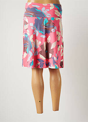Jupe mi-longue stretch rose WEIRD FISH femme