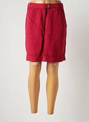 Jupe courte poches rose TERRE & MER femme