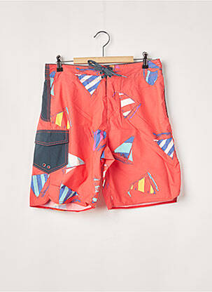 Short de bain imprimé fantaisie rouge VANS homme