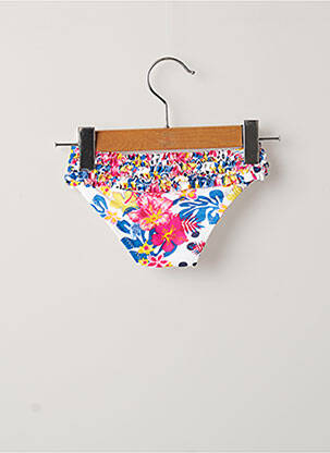 Bas de maillot de bain imprimé fleurs blanc WEEK END A LA MER fille