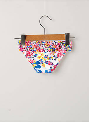 Bas de maillot de bain imprimé fleurs blanc WEEK END A LA MER fille