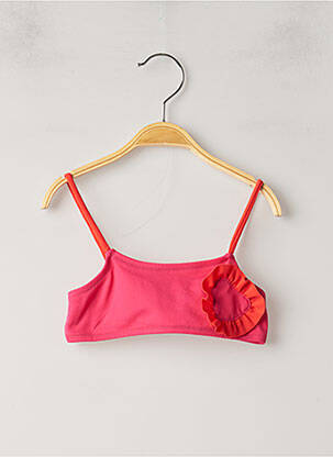 Haut de maillot de bain stretch rose LOKIBEACH fille