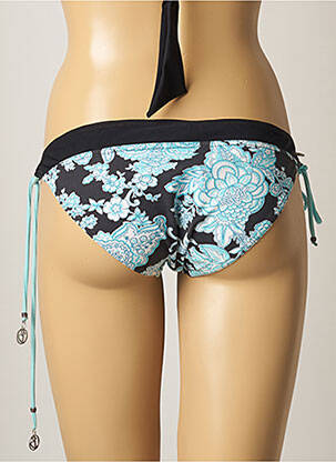 Bas de maillot de bain imprimé fantaisie bikini bleu BANANA MOON femme