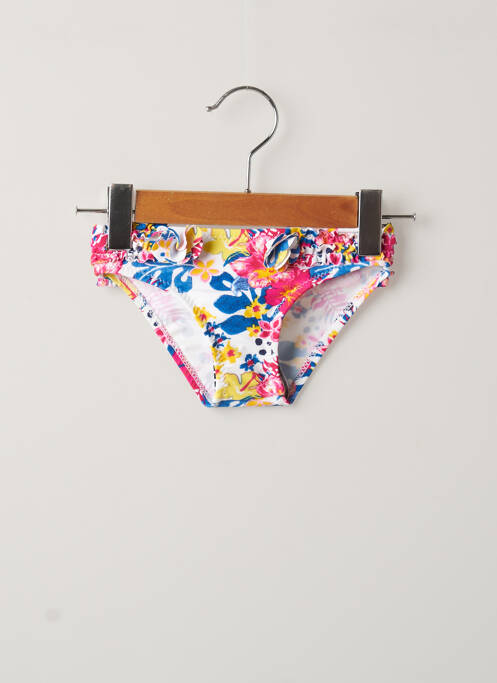 Bas de maillot de bain imprimé fleurs blanc WEEK END A LA MER fille