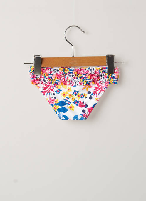 Bas de maillot de bain imprimé fleurs blanc WEEK END A LA MER fille