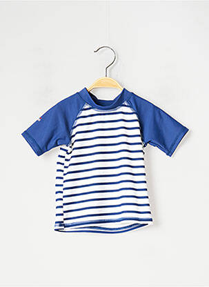 Haut de maillot de bain stretch bleu WEEK END A LA MER fille