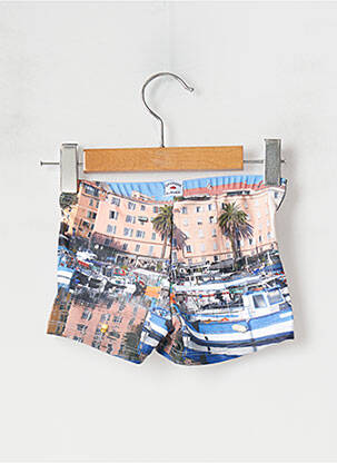 Short de bain stretch bleu WEEK END A LA MER garçon