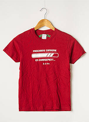 T-shirt rouge AVOMARKS pour garçon