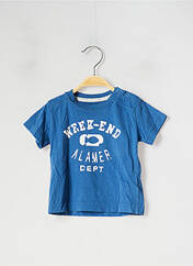 T-shirt bleu WEEK END A LA MER pour garçon seconde vue