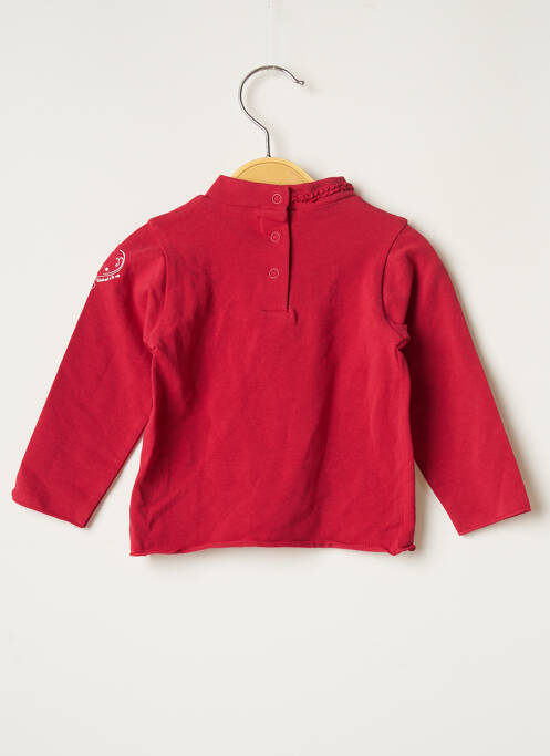 Sous-pull rouge WEEK END A LA MER pour fille