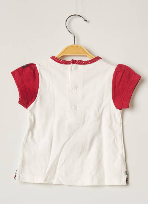 T-shirt rouge ELLE EST OU LA MER pour fille