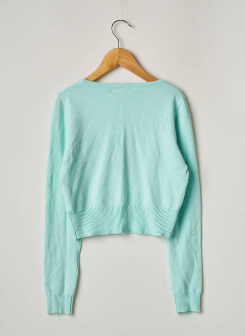 Gilet manches longues vert FANNY LOOK pour fille