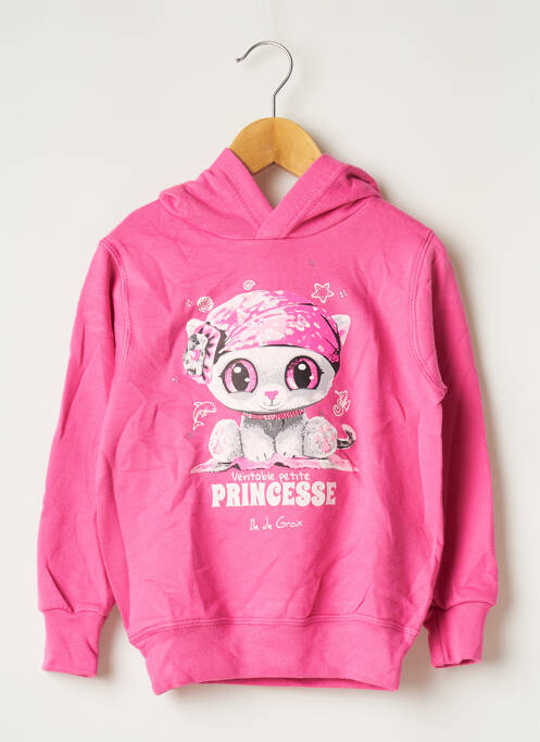 Sweat-shirt à capuche rose AVOMARKS pour fille