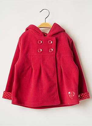 Manteau long rouge WEEK END A LA MER pour fille