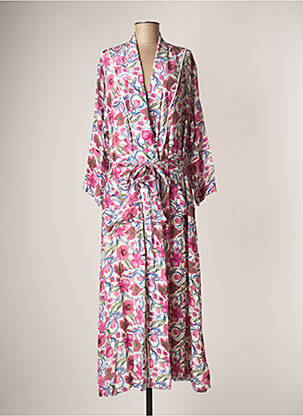 Veste kimono manches longues rose CHUFY femme