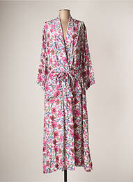 Veste kimono manches longues rose CHUFY femme