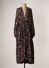 Robe longue manches longues manches longues noir MAGALI PASCAL femme