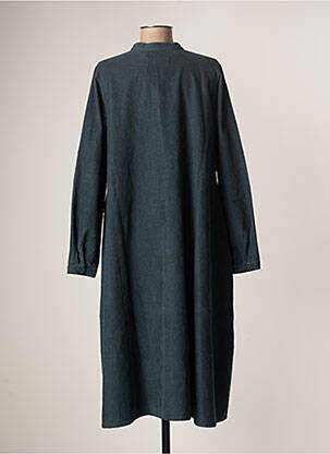 Robe mi-longue manches longues manches longues bleu LABO.ART femme