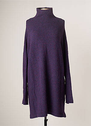 Robe pull coupe droite manches longues violet CHRISTIAN WIJNANTS femme