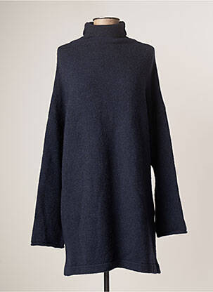Robe pull coupe droite manches longues bleu CHRISTIAN WIJNANTS femme