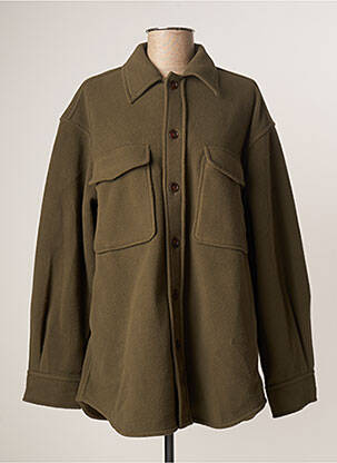 Veste casual coupe droite vert 6397 femme