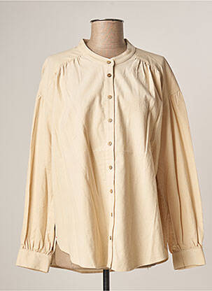 Chemisier manches longues manches longues beige XIRENA femme