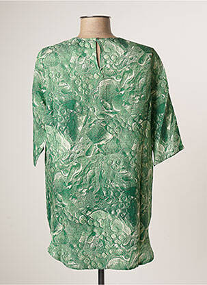 Blouse imprimé fantaisie manches courtes vert ROSEANNA femme
