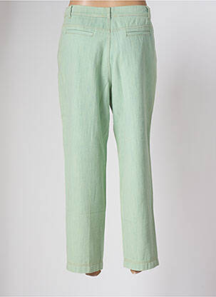 Jeans coupe droite taille haute taille haute vert INDIGO UNIQUE femme