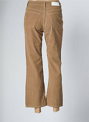 Pantalon 7/8 taille haute taille haute beige RE / DONE femme