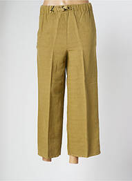 Pantalon 7/8 stretch taille normale vert WHITE SAND femme
