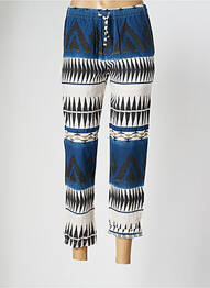 Pantalon 7/8 taille élastique taille normale bleu BSBEE femme