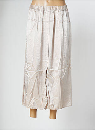 Jupe longue coupe fluide beige ELSA ESTURGIE femme