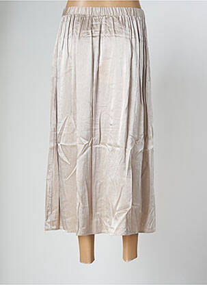 Jupe longue coupe fluide beige ELSA ESTURGIE femme