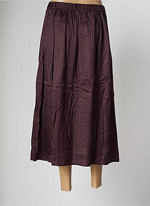 Jupe longue coupe fluide violet ELSA ESTURGIE femme