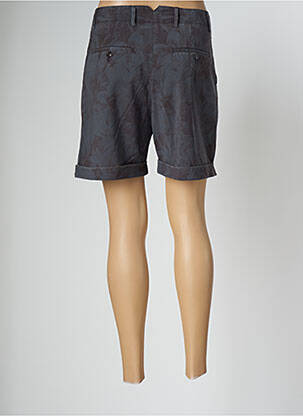 Bermuda taille à pinces taille haute gris MYTHS femme
