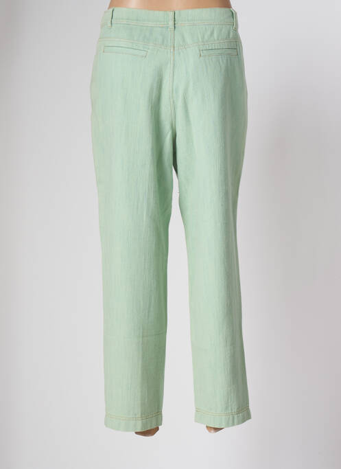 Jeans coupe droite vert INDIGO UNIQUE pour femme