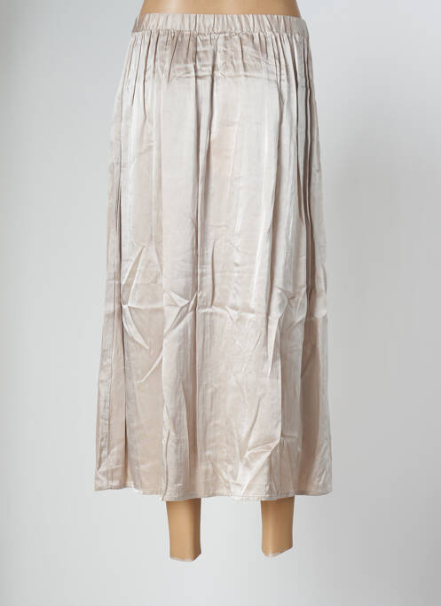 Jupe longue beige ELSA ESTURGIE pour femme