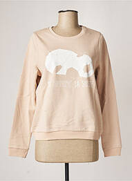 Sweat-shirt stretch manches longues beige FILLANDISES femme