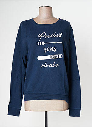 Sweat-shirt stretch manches longues bleu FILLANDISES femme