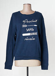 Sweat-shirt stretch manches longues bleu FILLANDISES femme