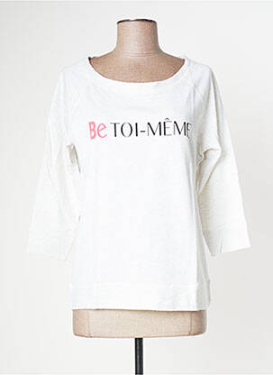 Sweat-shirt stretch manches 3/4 gris FILLANDISES femme