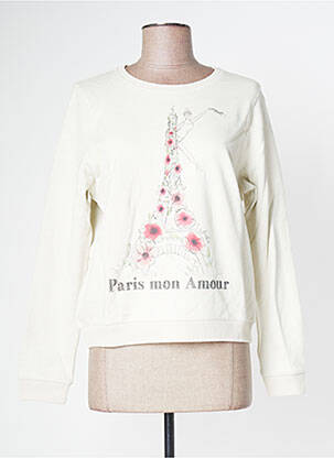 Sweat-shirt beige FILLANDISES pour femme
