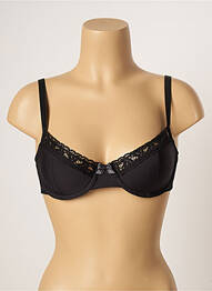 Soutien-gorge effet matière satinée haut soutien-gorge moulé noir FILLANDISES femme