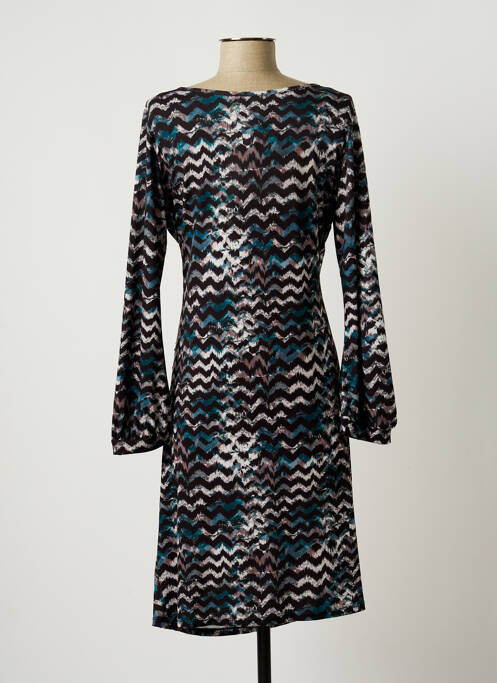 Robe mi-longue noir SPG WOMAN pour femme