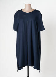 Robe mi-longue manches courtes manches courtes bleu MARGAUX LONNBERG femme